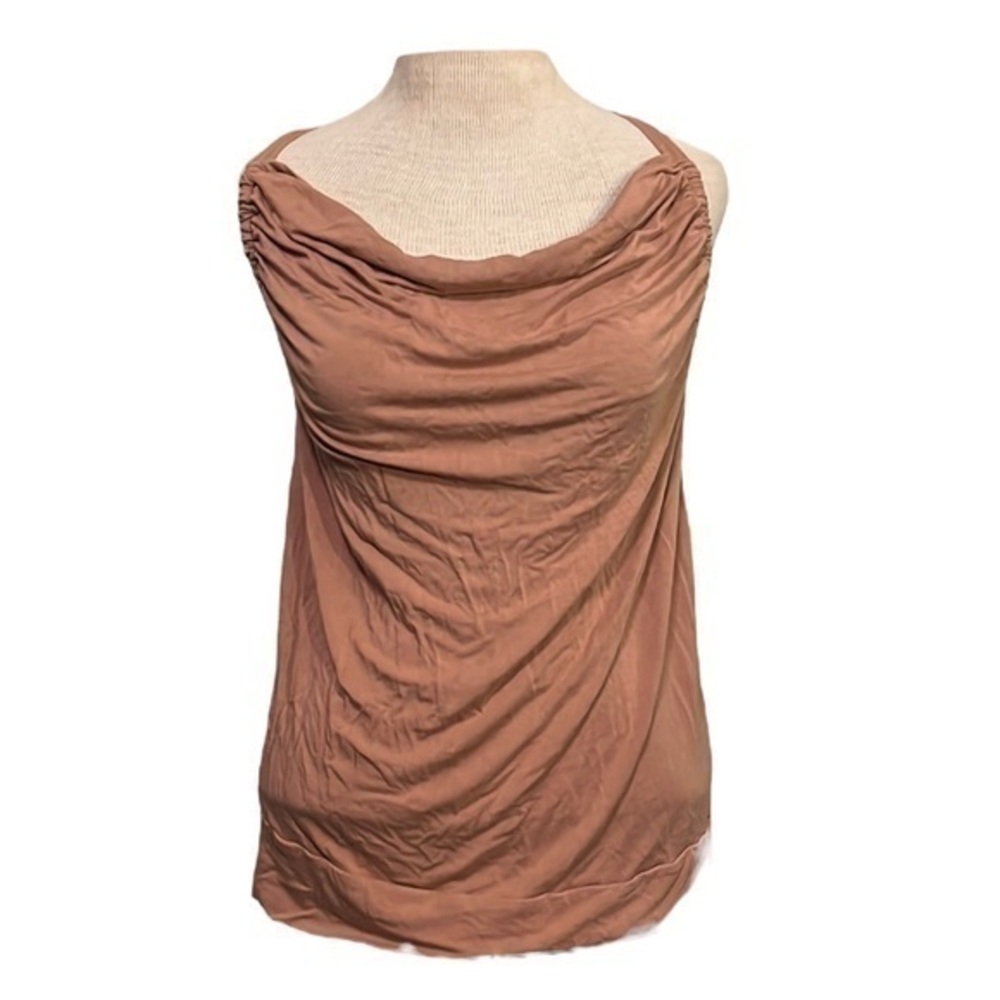 MICHAEL KORS Top Criss Cross Back light brown womens size medium